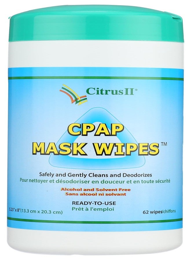 مناديل تنظيف قناع جهاز التنفس CPAP من سيتروس ماجيك، 62 منديلًا